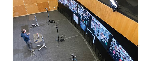 That Class Where Stanford Profs Projected Hundreds of Zoom Students on a Video Wall